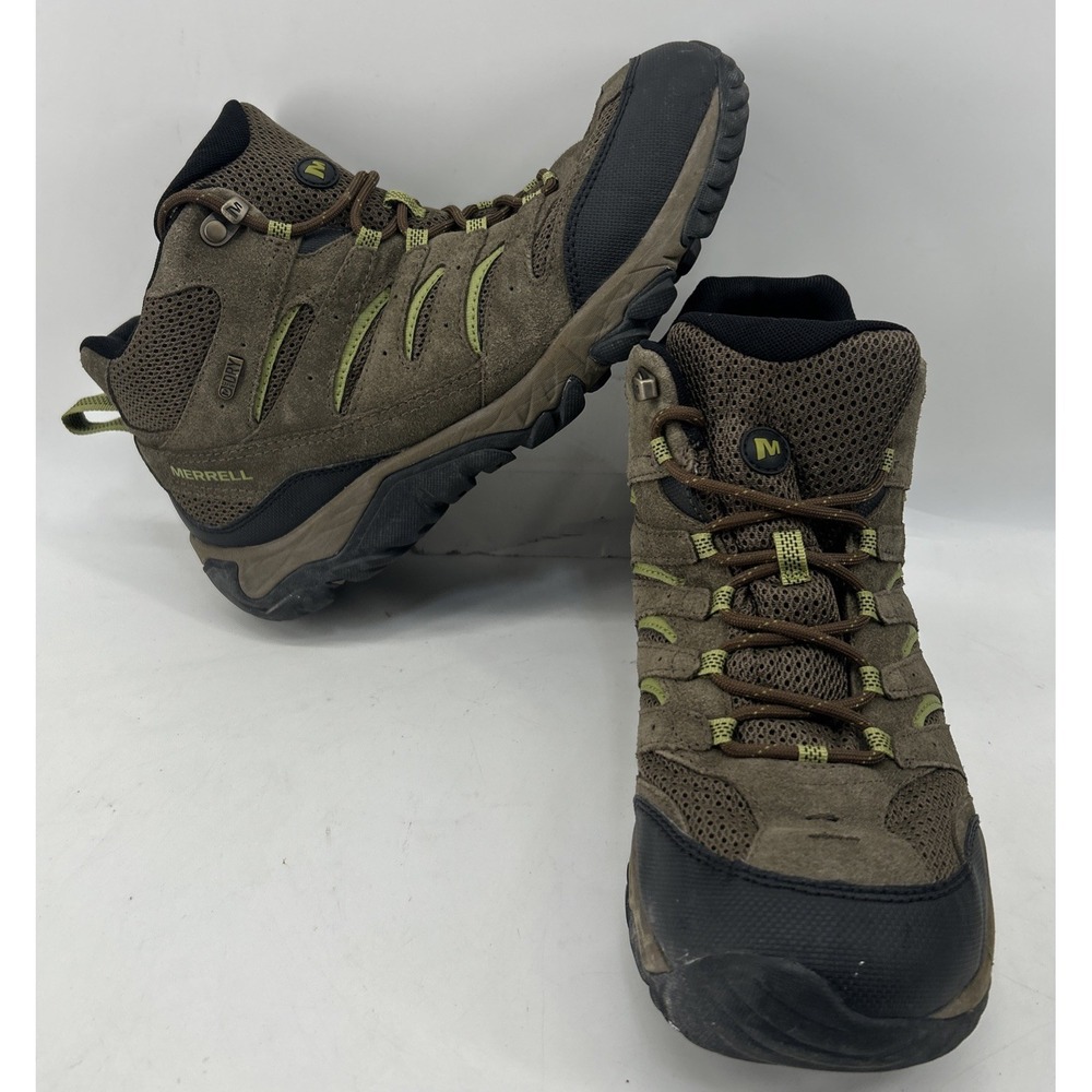 Merrell White Pine Mid Ventilator Hiking Boots J09561 DRY Waterproof Olive 11.5